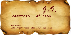 Gottstein Ilárion névjegykártya